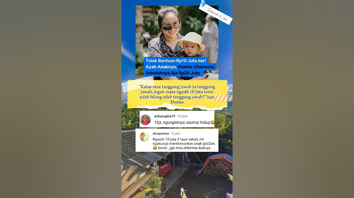 Denise Chariesta Tolak Rp10 Juta dr Ayah Anaknya: 'Sekolahnya Saja Rp20 Juta!'#fypシ゚ #beritaartis