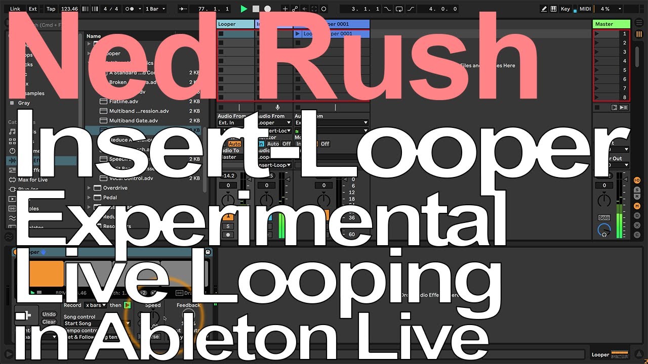 Insert-Looper - Experimental Live Looping in Ableton - Ned Rush - YouTube