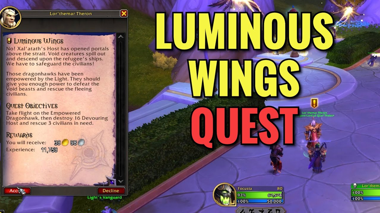Luminous Wings Quest (WoW Midnight)