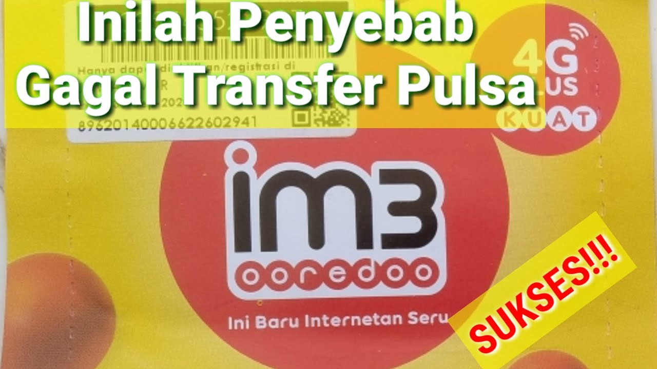 Cara Mengatasi Gagal Transfer Pulsa IM3 - YouTube