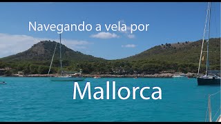 Navegando a vela por Mallorca.