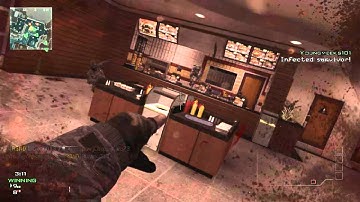 MW3 - Insane Infected Throwing Knife Kill