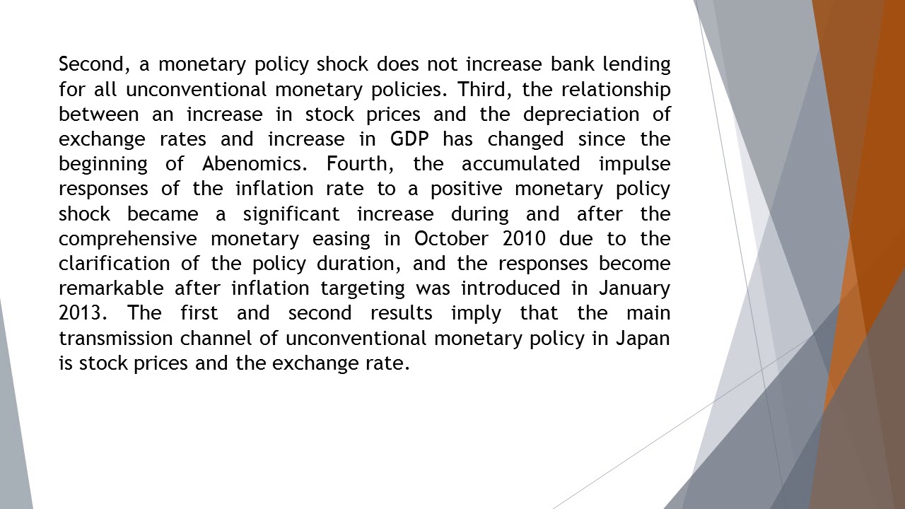 How Does Unconventional Monetary Policy Influence the Economy in Japan ...