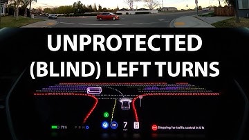 Unprotected left turns in Tesla FSD BETA