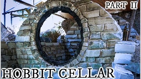 Building a Hobbit style root cellar with stone Part II