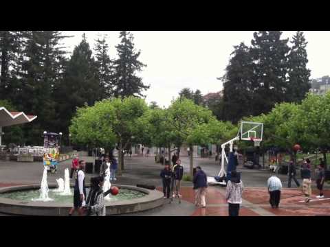 Allen Crabbe Drains Long Shot At Sproul Plaza