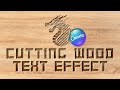 Cutting wood text effect canva tutorial 2024