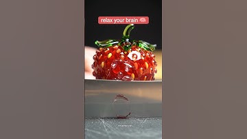 Strawberry 🍓 Cutting Slowly Asmr Shorts 2025 - Google veo 3 is the best ai