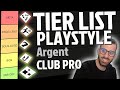 Tier list playstyle en argent sur eafc 24 club pro