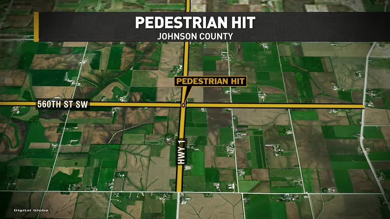 Pedestrian hit by car in Johnson County - YouTube