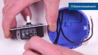 Betekenisvol inrichting generatie Busch-Jaeger dimmer 6523 UR-103 in wisselschakeling aansluiten -  Elektrototaalmarkt.nl - YouTube