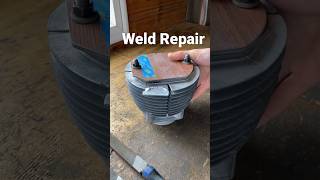 Aircooled Cylinder Repair - Cast Aluminum Welding #shorts #welding #enginerepair