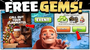 CLAIM FREE 3000x GEMS & 500x SLEEPY MITES IN NEW EVENT CLASH OF CLANS | FREE REWARDS EVENT COC