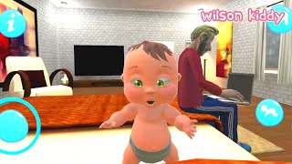Bayi Sultan Tomtom Ganggu Papa Kerja | Baby Simulator | Game Wilson Kiddy
