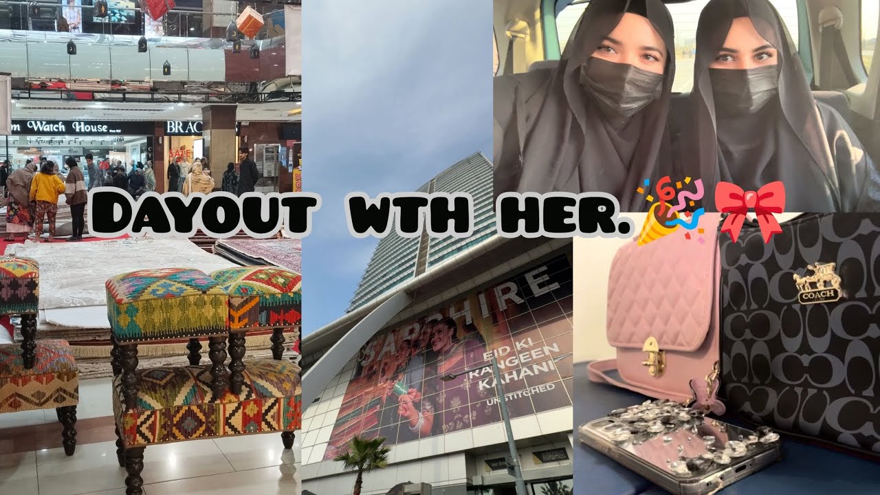 Dayout wth her🤭 spoon pe scam ho gya 😭😂last dayout before Ramzan 🎀🙂‍↔️🎉