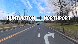 Huntington to Hobart Beach Drive | Northport, Long Island (4K POV)
