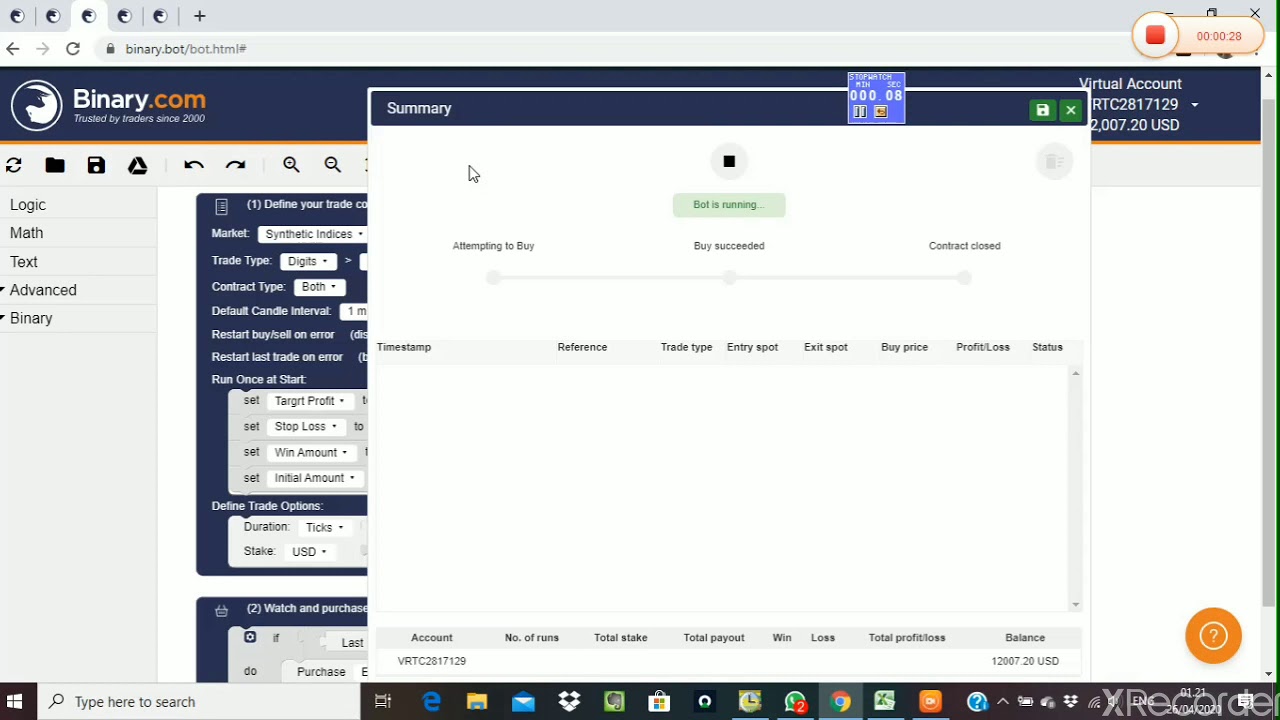 even odd bot binary - YouTube