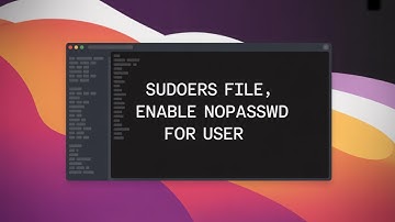 Sudoers File, Enable NOPASSWD  for User, All Commands [Linux/Ubuntu GUIDE]