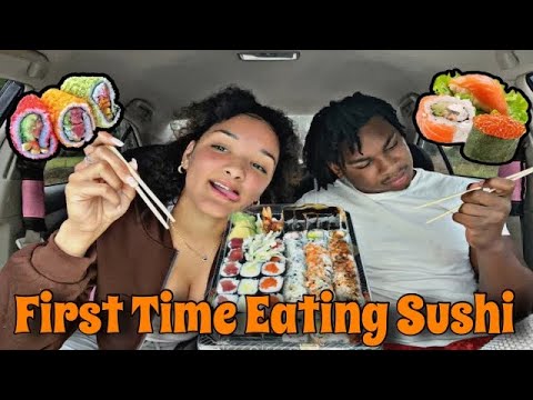 Trying Sushi For The First Time🍱‼️ - YouTube