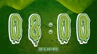 8 Minute Halloween Slime Numbers Countdown Timer