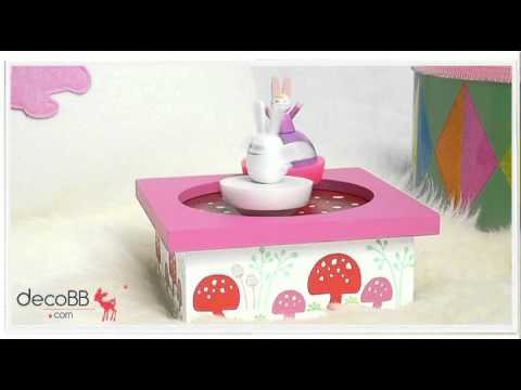 Boite A Musique Magnetique Ange Lapin Et Petite Fille Trousselier Decobb Com Youtube