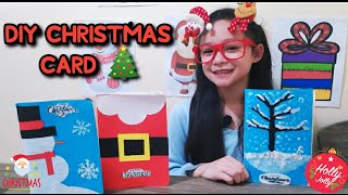 DIY CHRISTMAS CARD || SCHOOL PERFORMANCE TASK || Gab & Maggy