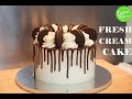 Bánh Kem Tươi nhân dứa & sô cô la nhỏ giọt - Fresh Cream Cake w Pineapple Filling & Chocolate Glaze