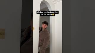 Calling My Husband By His FULL Name! | nickandant #couple #relationship #reaction #prank