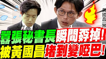 【全字幕】囂張秘書長瞬間孬掉！遭黃國昌堵到變啞巴！立法院質詢行政院秘書長－張惇涵  司法法制委員會#不副署