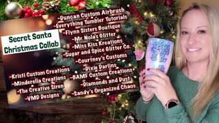 Secret Santa Christmas Collab | Double Glitter Peek A Boo | KCC Glitter | Bamf Custom Creations