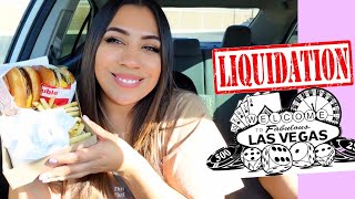VLOG | finding a liquidation place in Vegas + IN AND OUT BURGERS + walking around the Main street!