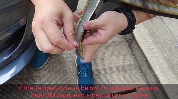 Tesla Model 3 Front Fog Light Trim Cover install video