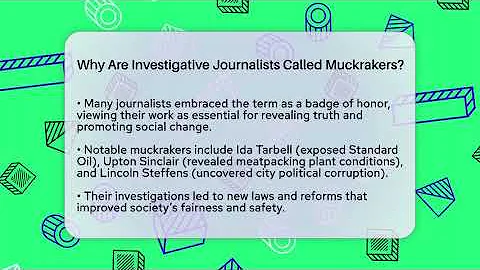 Why Are Investigative Journalists Called Muckrakers? - Journalism Explained