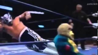 Drop kicking a midget in a monkey suit