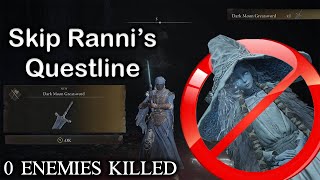 Elden Ring Glitches - Dark Moon Greatsword (Moonlight Greatsword) at Level 1! (Skip Ranni's Quest!)