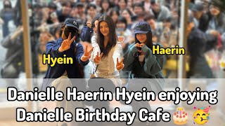 250412 Njz Danielle Haerin Hyein Enjoying Danielles Birthday Cafe With Bunnies