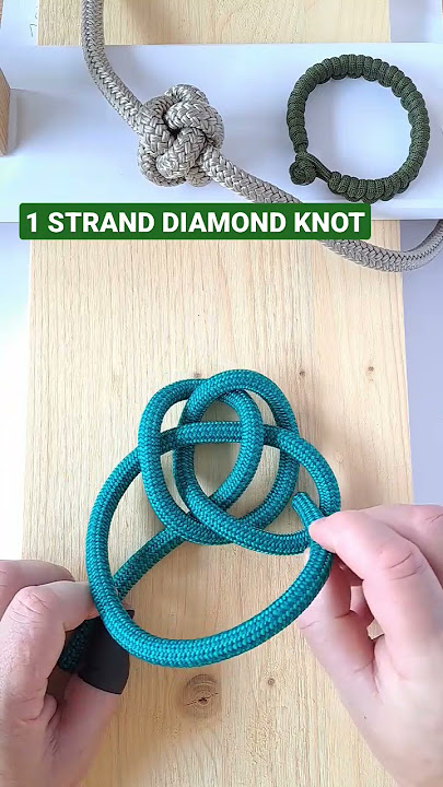 How to Tie a Double Diamond Knot Tutorial 