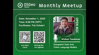 Geospatial Data and Vision Language Model | Nishon Tandukar | OSGeo Nepal
