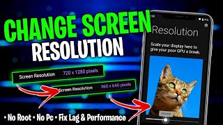 How To Change Android Screen Resolution Without Root | Stable Fps & Performance 😱 screenshot 1