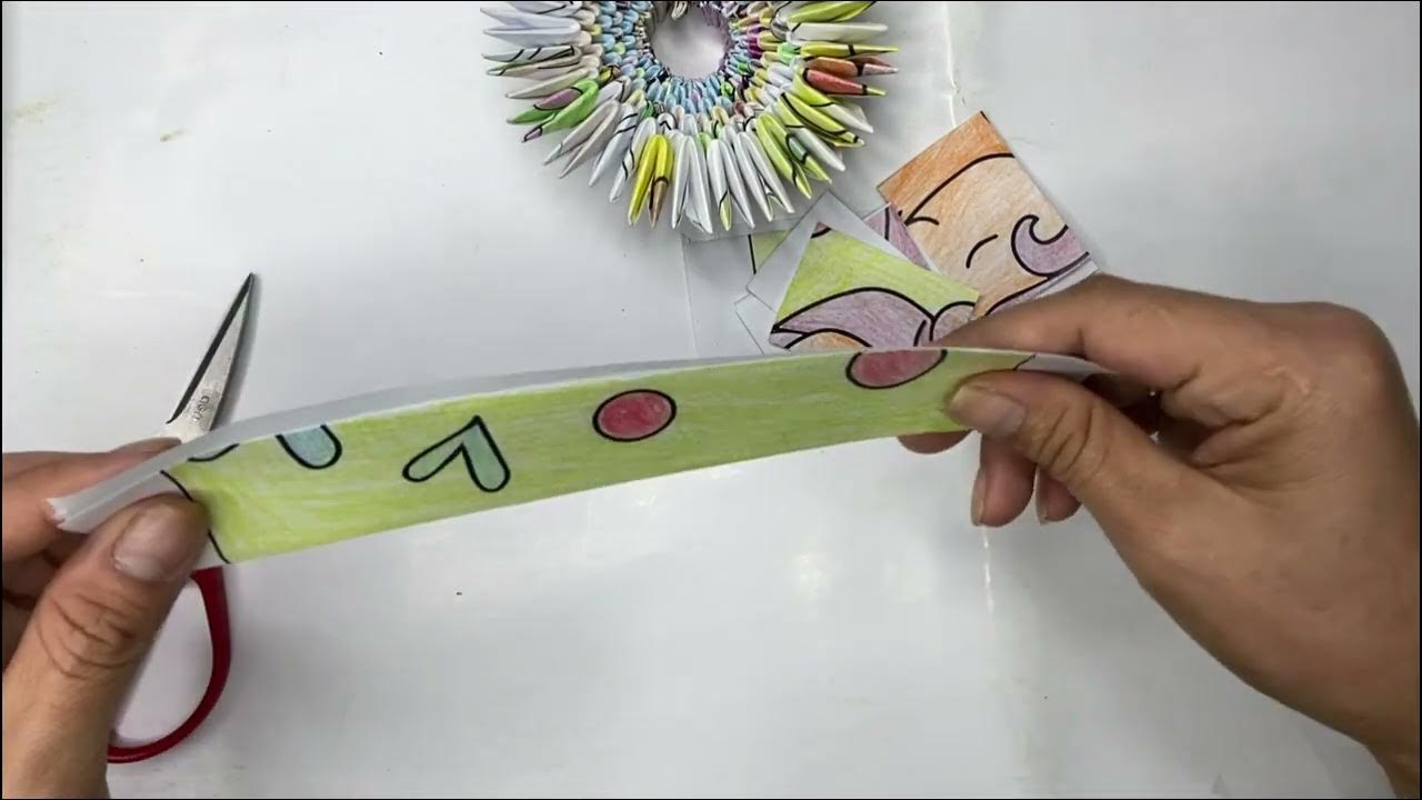 How to Make Colored Paper Craft Paper home decoration DAY 1 P7 YouTube