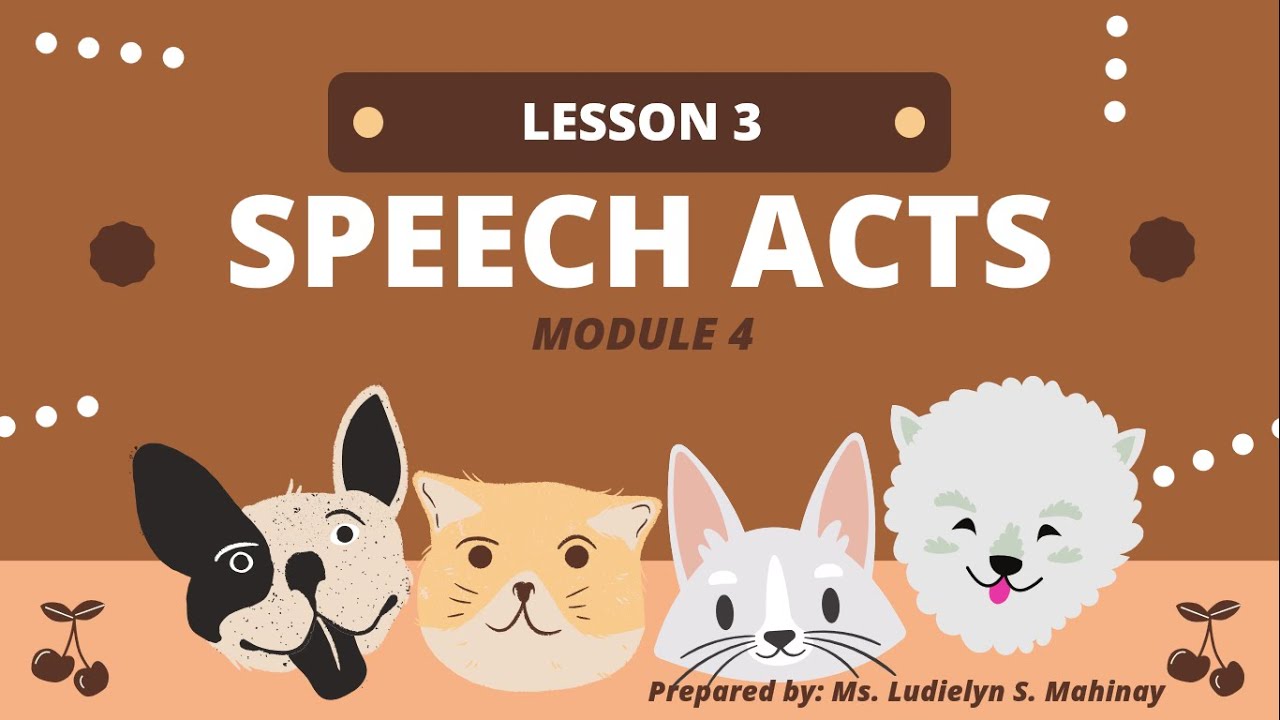 SPEECH ACTS