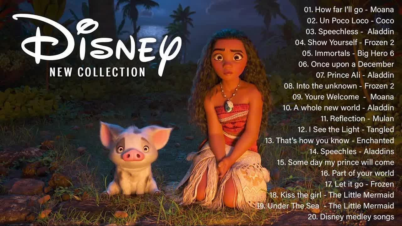 Disney Music Collection ⭐Disney Songs 2023 Relaxing music How far will ...