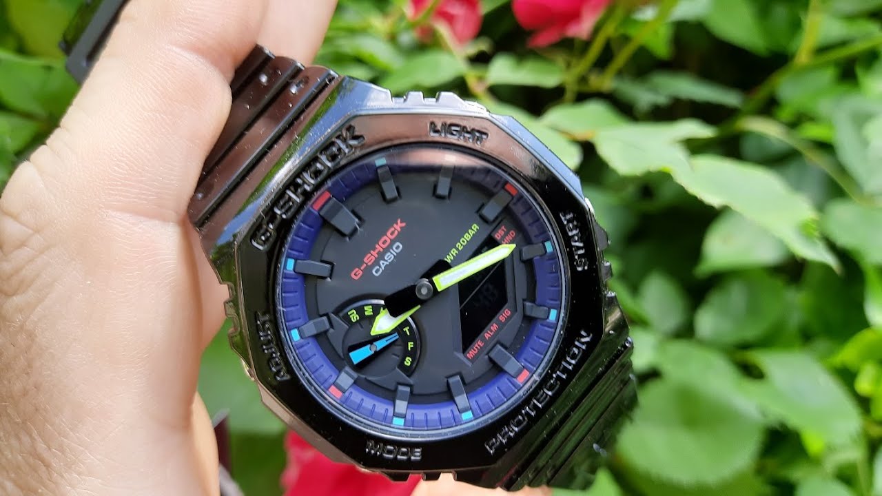 Casio G-SHOCK GA-2100RGB-1AER - YouTube