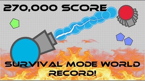 Diep.io // HIGHEST SCORE EVER IN SURVIVAL MODE // 270,000 SCORE // $15 ITUNES GIFT-CARD GIVEAWAY