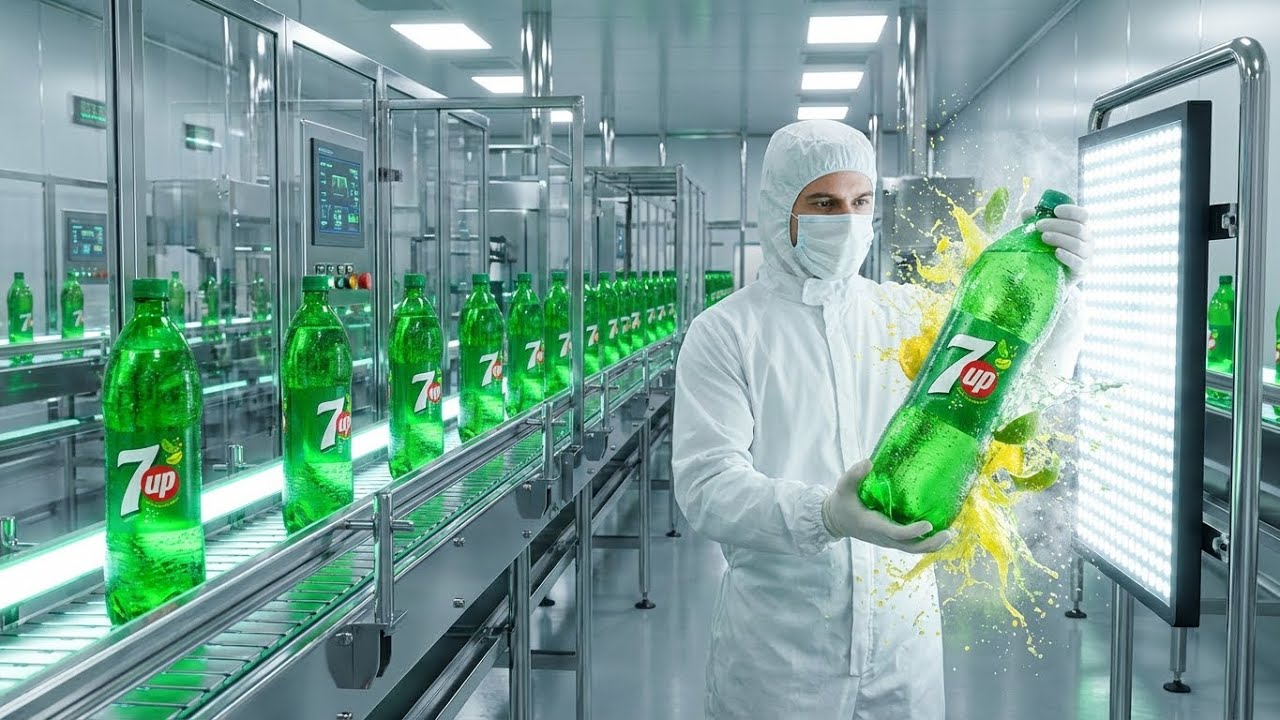 50,000 Bottles Per Hour! Inside The Massive 7-Up Factory 🍋 - YouTube