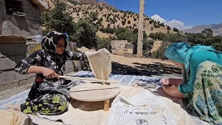 Traditional bread baking and helicopter crash: a day for nomads