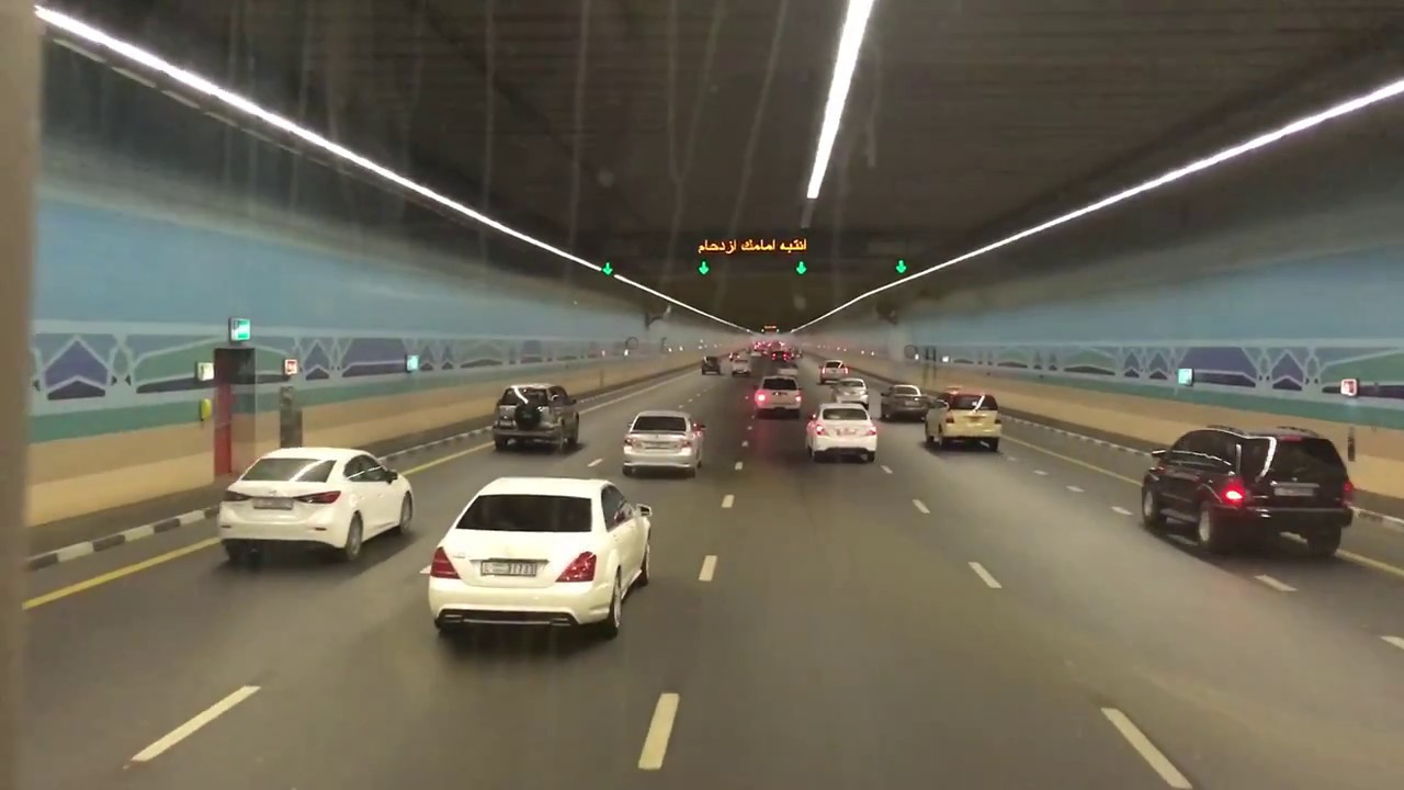 dubai-airport-tunnel-a-beautiful-view-from-bus-youtube