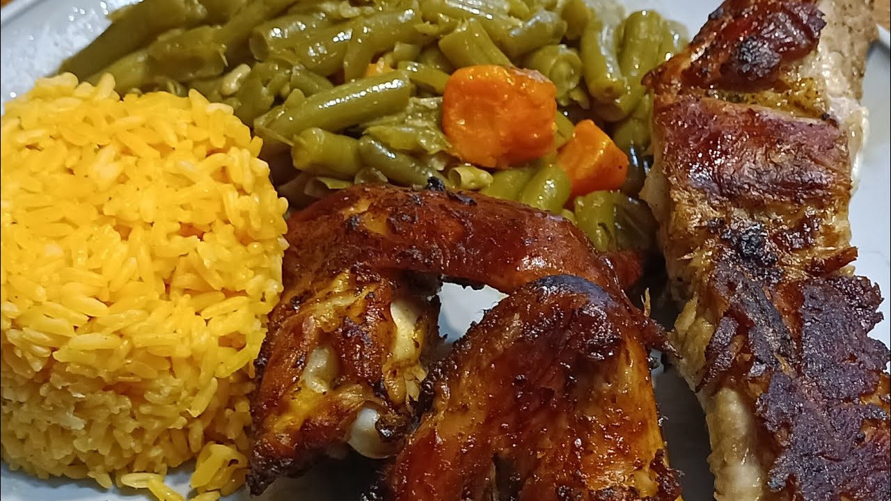 ONION BUTTER GRILLED RIBS/CHICKEN DINNER YouTube