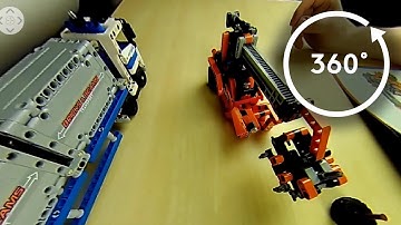 Lego 42062: Container Yard speed build in 4K 360°