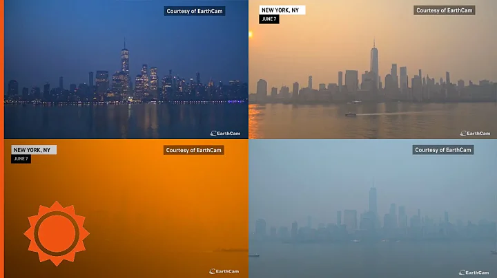 Wildfire smoke engulfs NYC time-lapse | AccuWeather